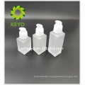 Cosmetic packaging box eye plastic push button serum slim stainless steel oval 30ml 1 oz bottle with dropper